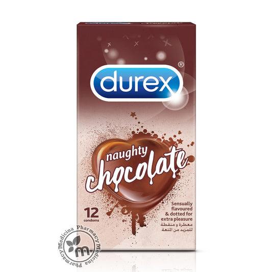 Durex Naughty Chocolate Flavoured Condoms 12s