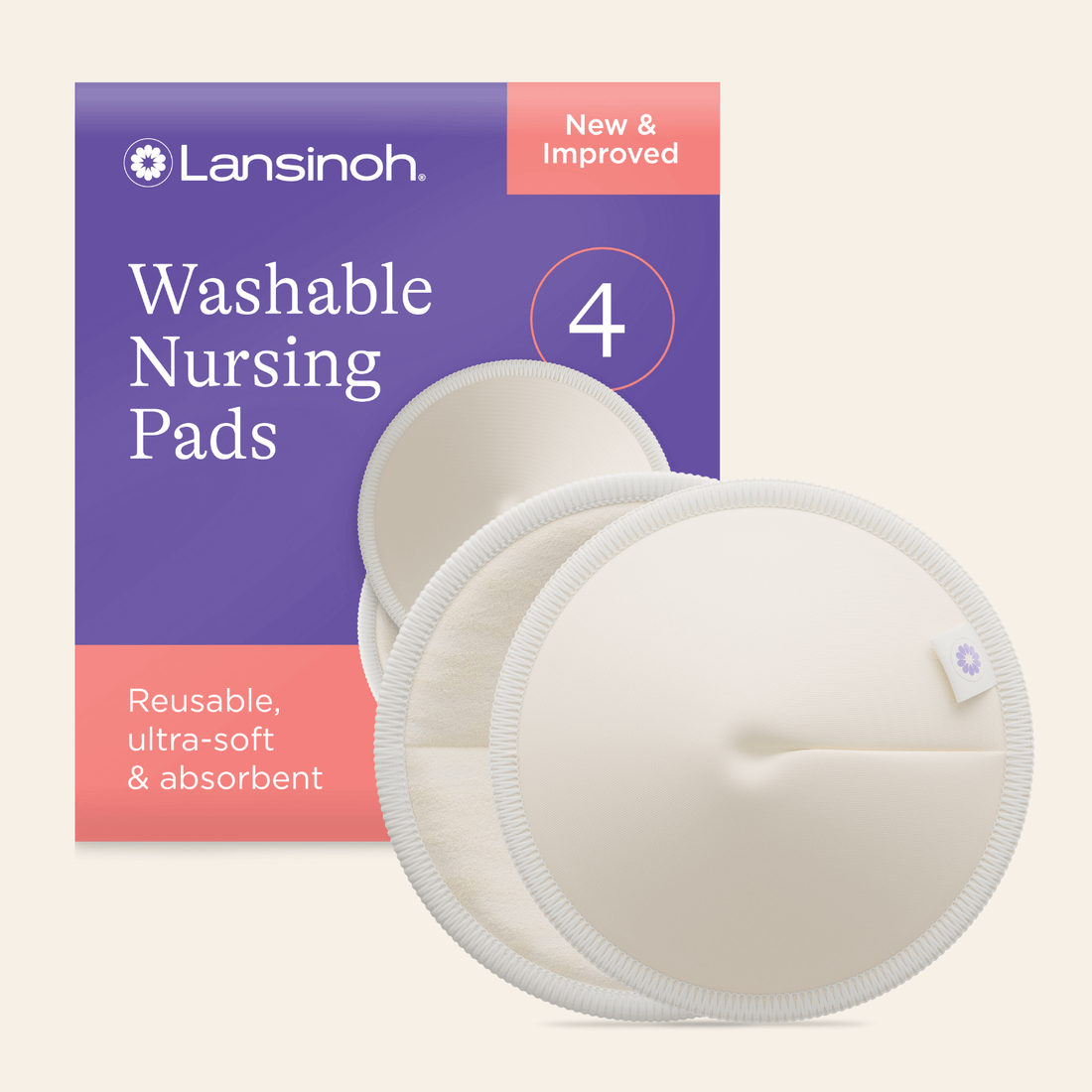 Lansinoh Washable Nursing Pads – 8 Pieces