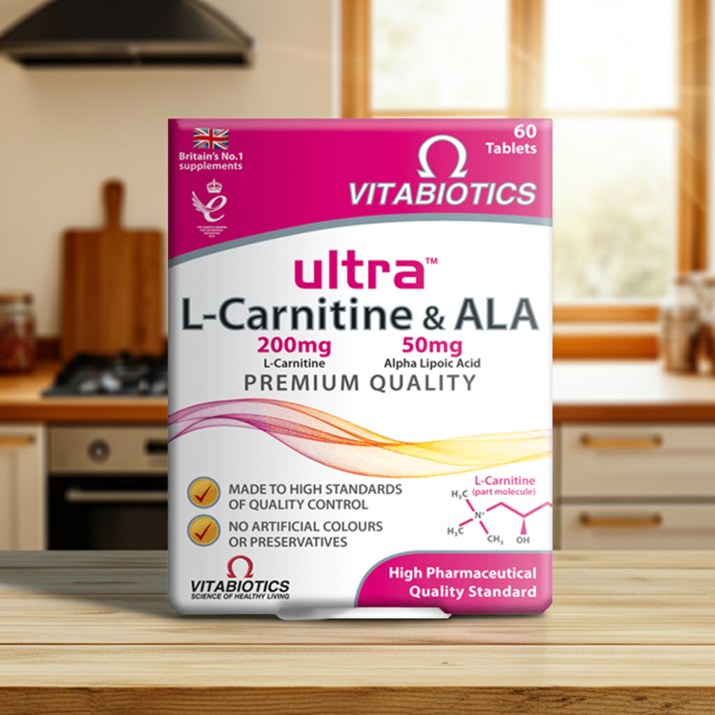 Vitabiotics Ultra L-Carnitine & Alpha Lipoic Acid (ALA) – 60 Tablets