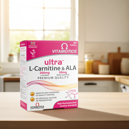 Vitabiotics Ultra L-Carnitine & Alpha Lipoic Acid (ALA) – 60 Tablets