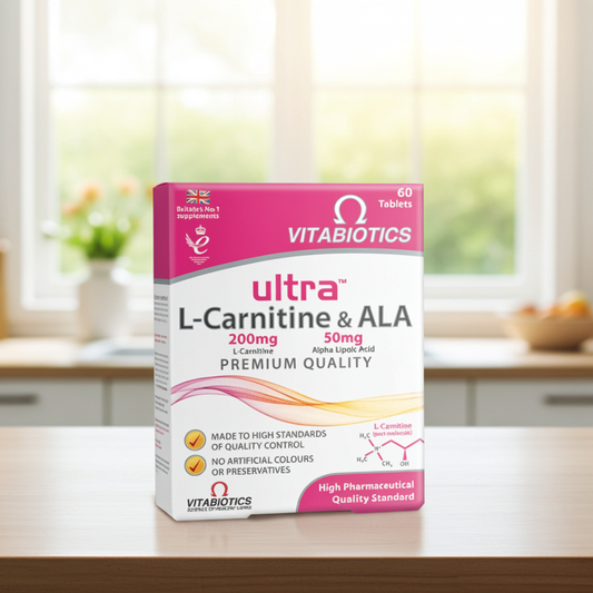 Vitabiotics Ultra L-Carnitine & Alpha Lipoic Acid (ALA) – 60 Tablets