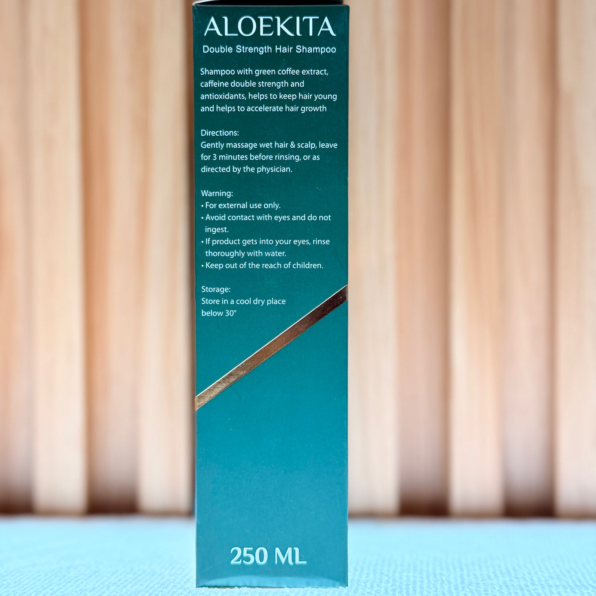 Aloekita Double Strength DSDA Aloe Vera Strengthening Shampoo for Weak, Thinning & Damaged Hair, 250ml