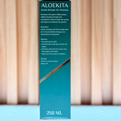 Aloekita Double Strength DSDA Aloe Vera Strengthening Shampoo for Weak, Thinning & Damaged Hair, 250ml