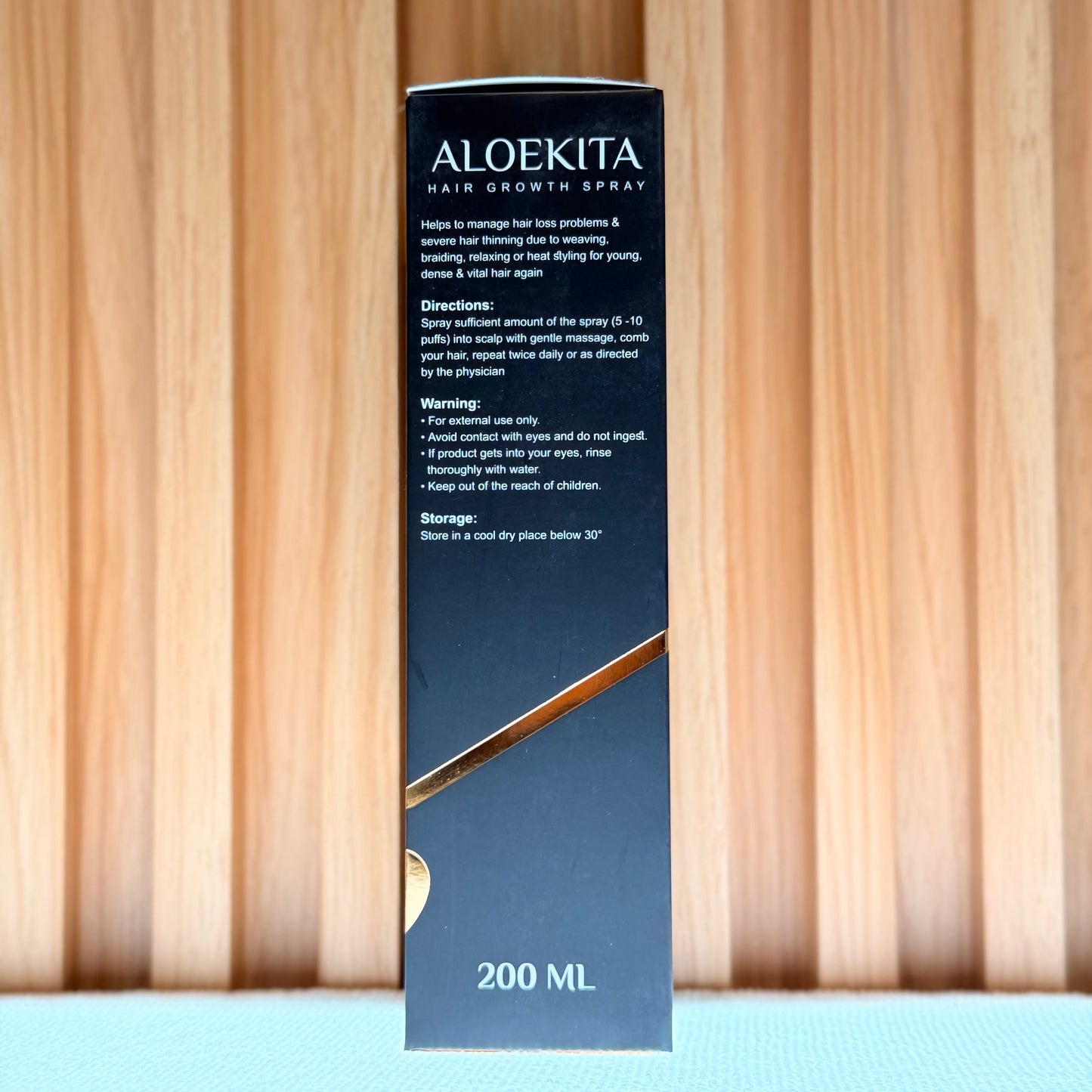 Aloekita Aloe Vera Hair Growth Scalp Spray for Hair Thinning & Hair Loss, 200ml