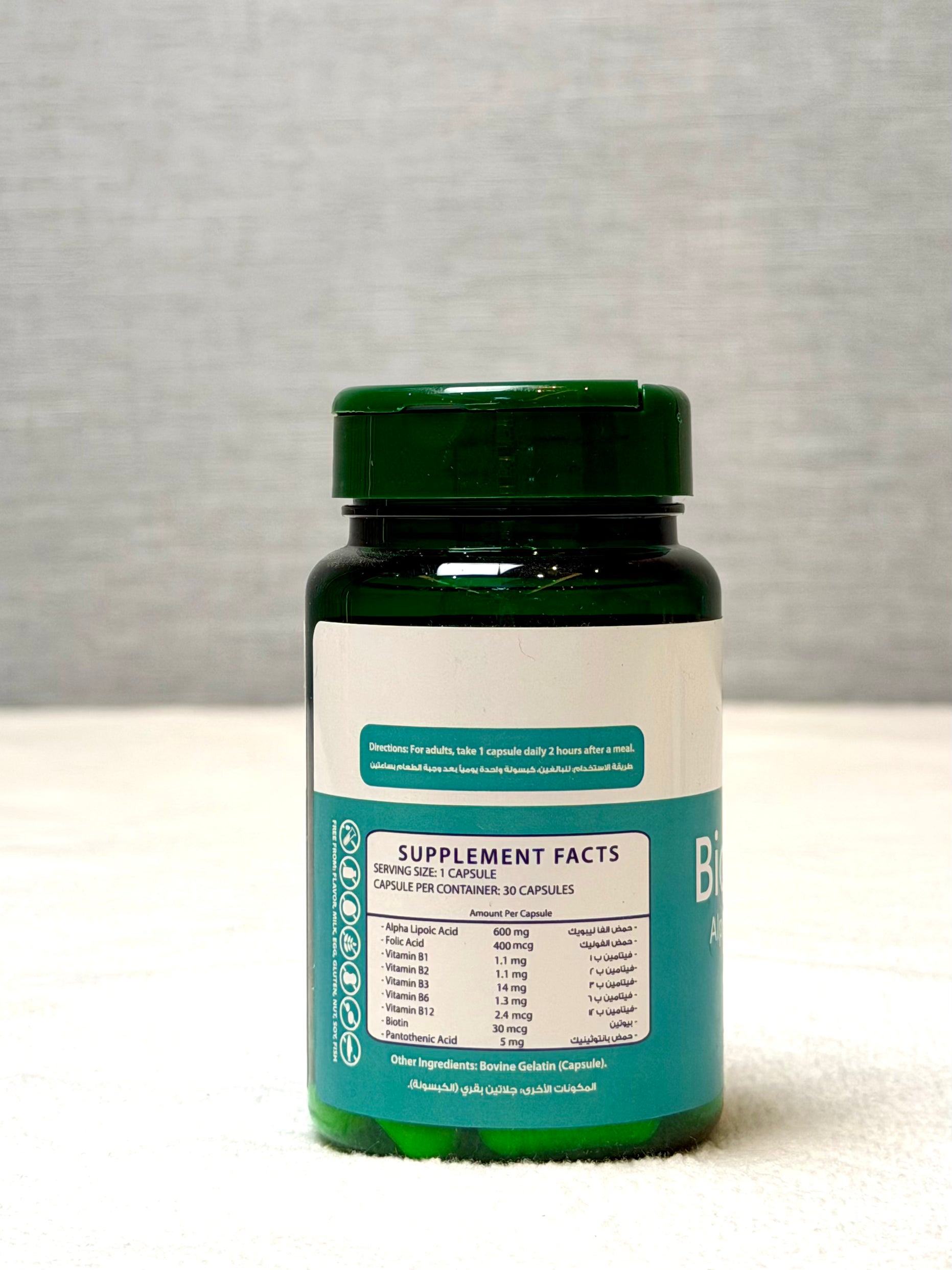 Bio Energy Tech BioNerve Alpha Lipoic Acid Capsules, 30 Count