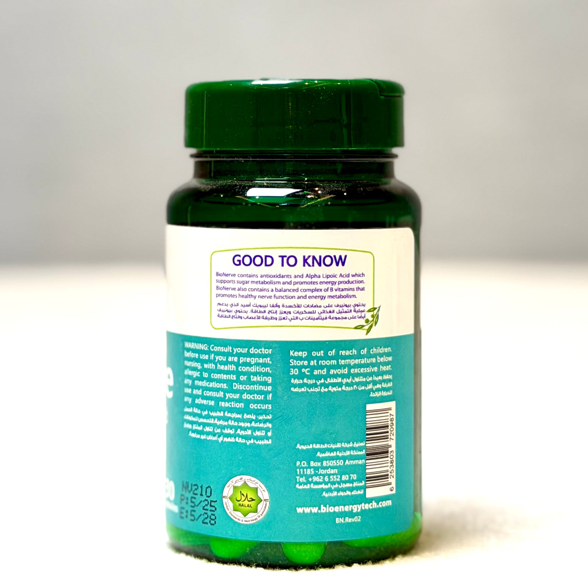Bio Energy Tech BioNerve Alpha Lipoic Acid Capsules, 30 Count