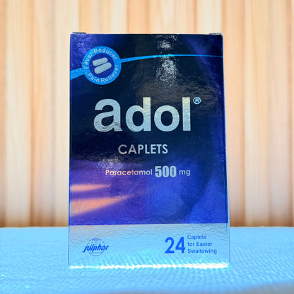 Adol Paracetamol 500 Mg Caplets, 24 Pieces