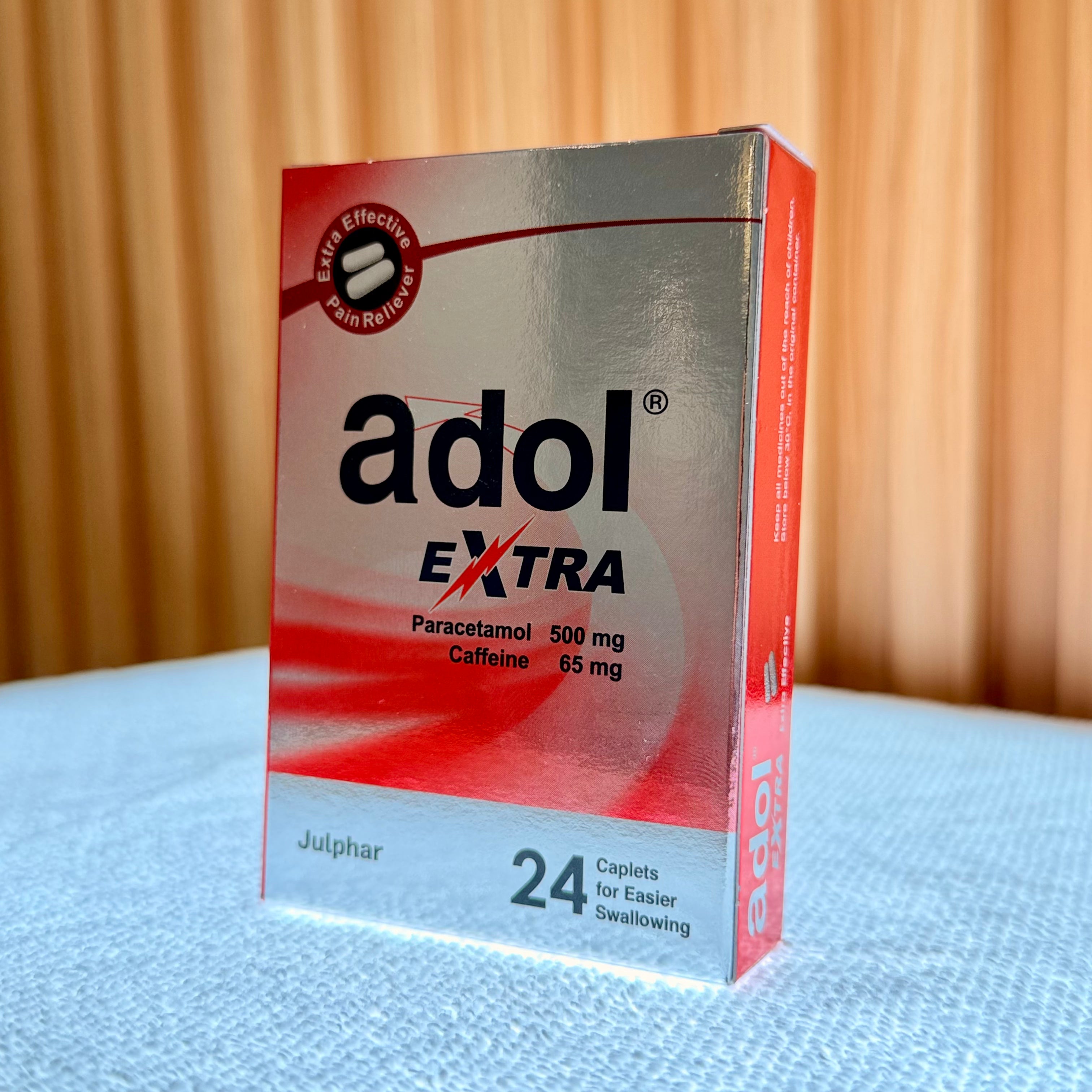 Adol Extra Paracetamol + Caffeine Caplets 24s | Enhanced Pain & Fever ...