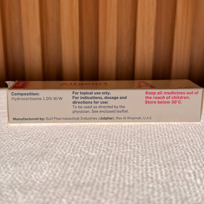 Alfacort 1% Hydrocortisone Cream, 15g