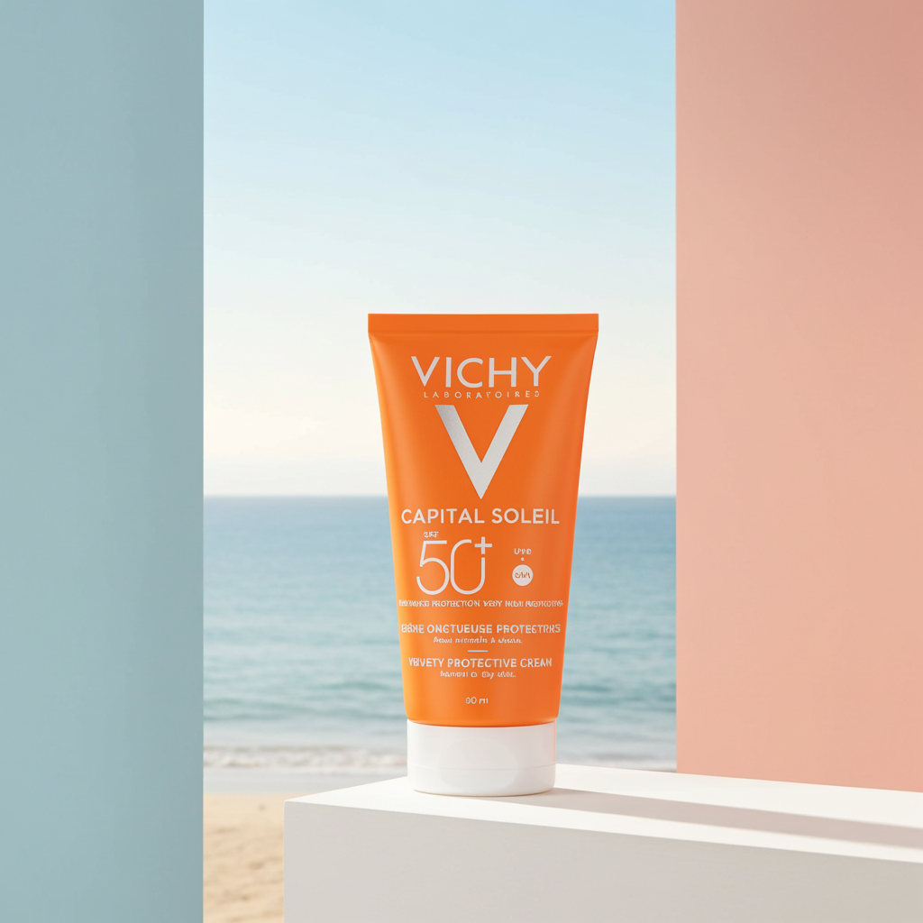 Vichy Capital Soleil Velvety Cream Sunscreen SPF50 50ml – For Normal to Dry Skin