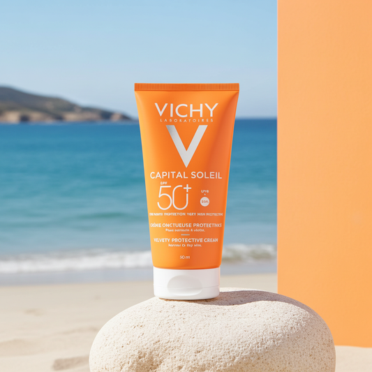 Vichy Capital Soleil Velvety Cream Sunscreen SPF50 50ml – For Normal to Dry Skin