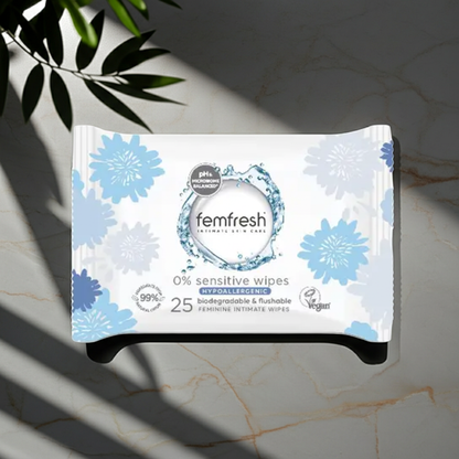 Femfresh Intimate Wipes 25 Wipes – pH-Balanced On-the-Go Feminine Freshness