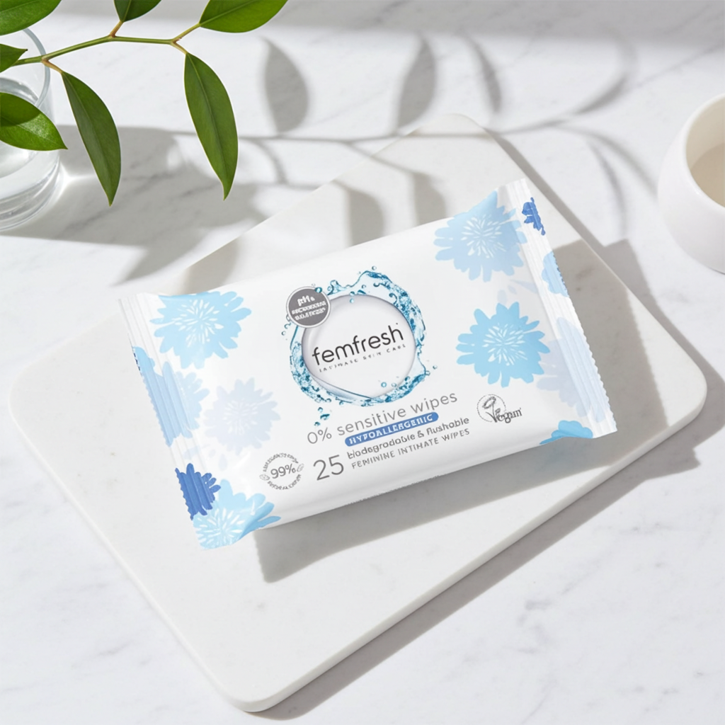 Femfresh Intimate Wipes 25 Wipes – pH-Balanced On-the-Go Feminine Freshness