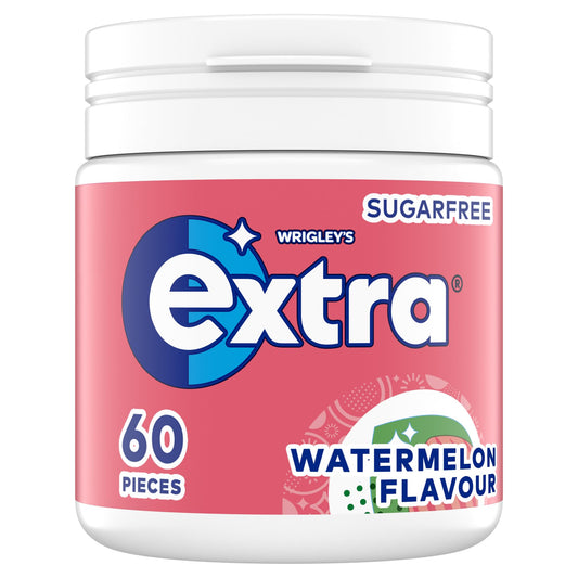 Extra Watermelon Chewing Gum Bottle 60s