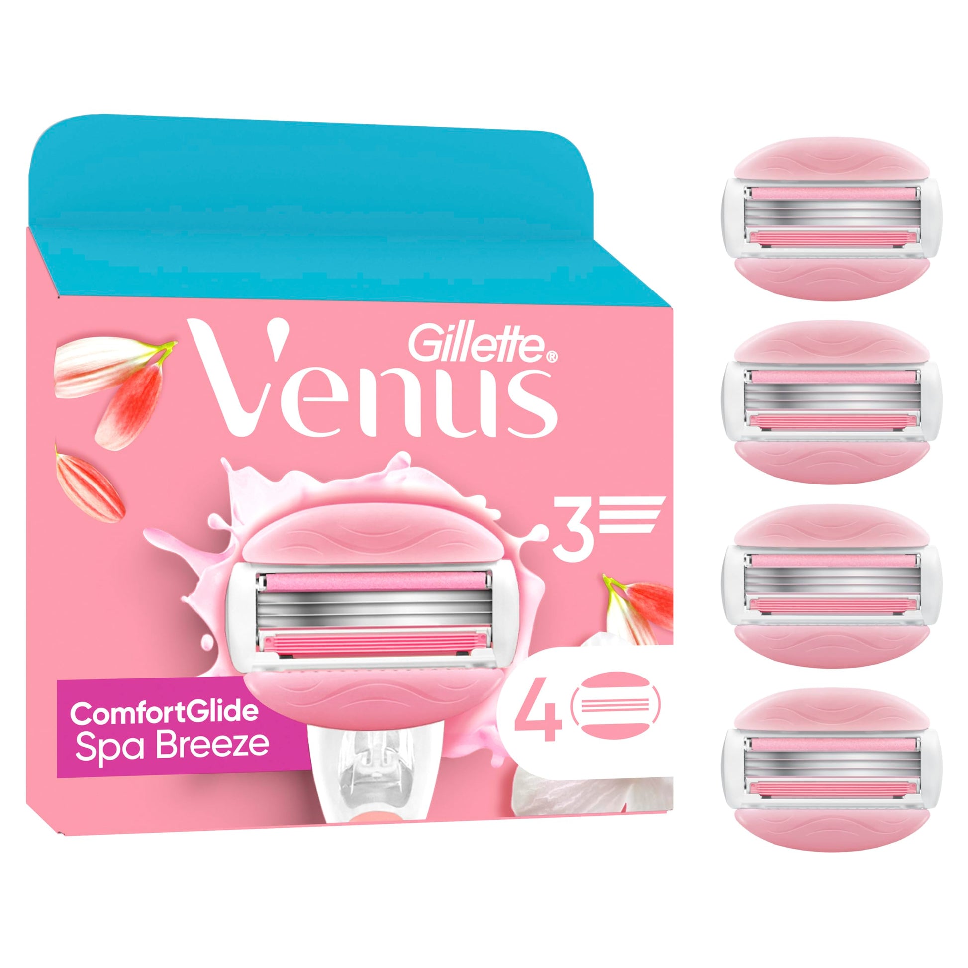 Gillette Venus Spa Breeze Razor Cartridges 4S