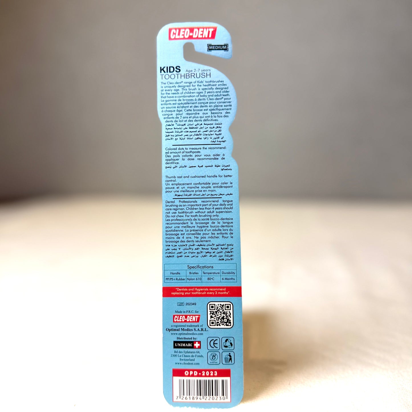 Cleo Dent Kids Toothbrush Soft 2-7 Years