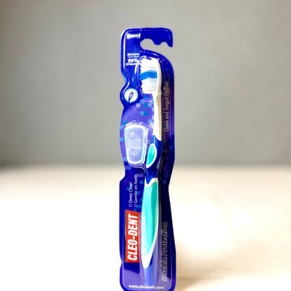 Cleo-Dent Curved Med Toothbrush