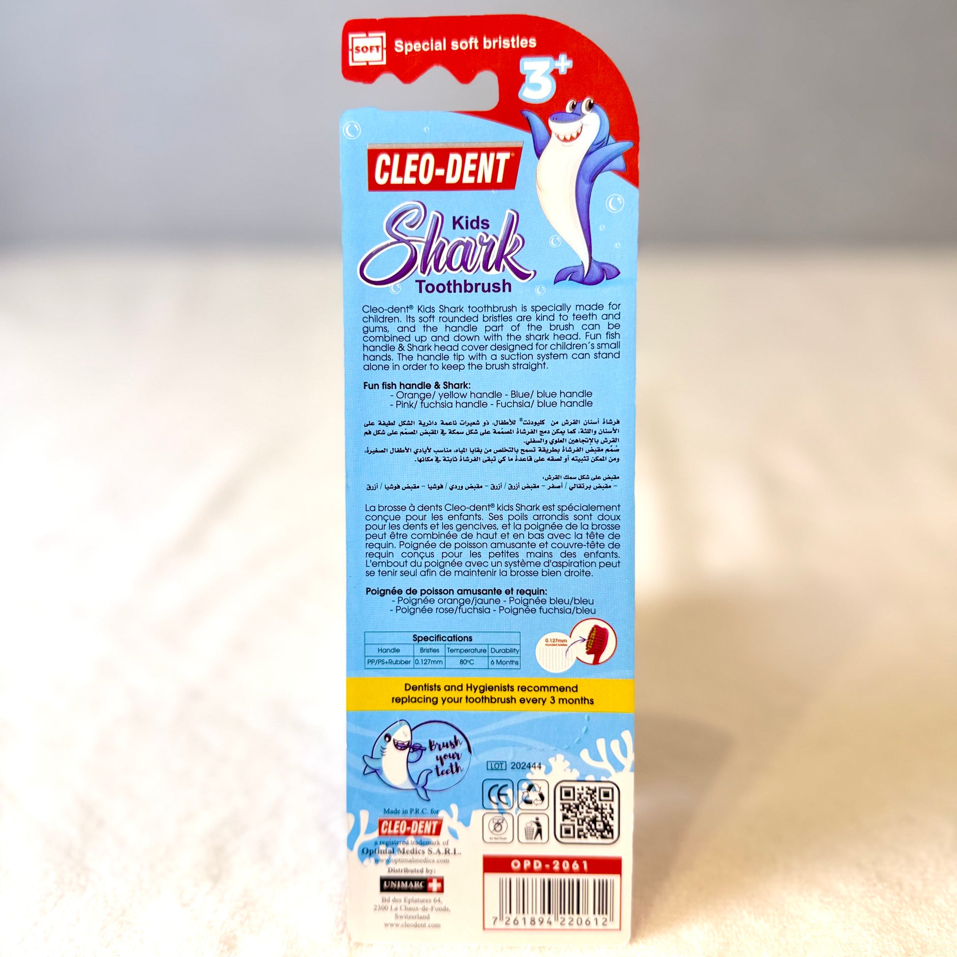 Cleo-Dent Kids Shark Toothbrush 2061