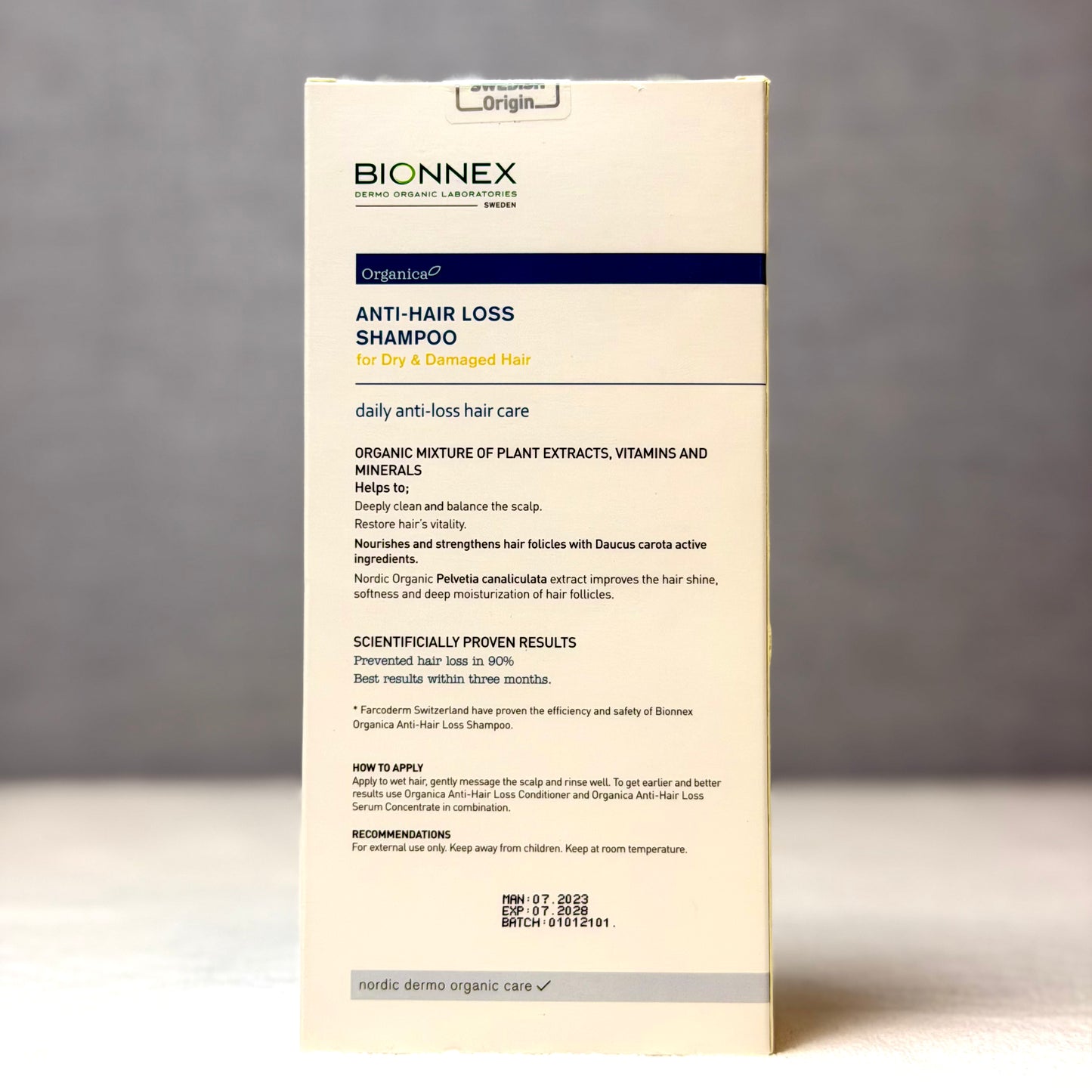 Bionnex Organica Anti Hair Loss Shampoo For Dry & Damaged Hair 300ml