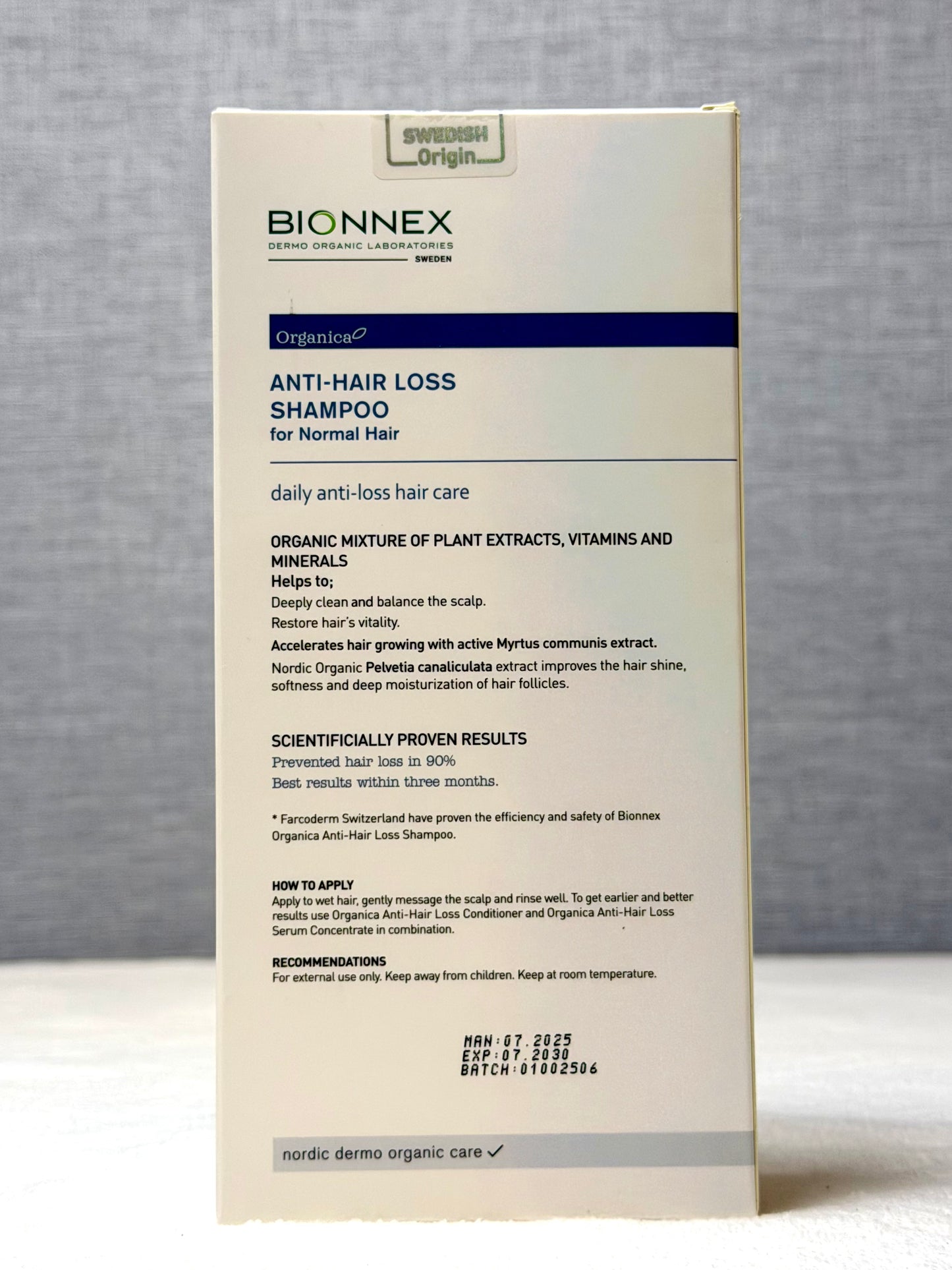 Bionnex Organica Anti Hair Loss Shampoo For Normal Hair 300ml
