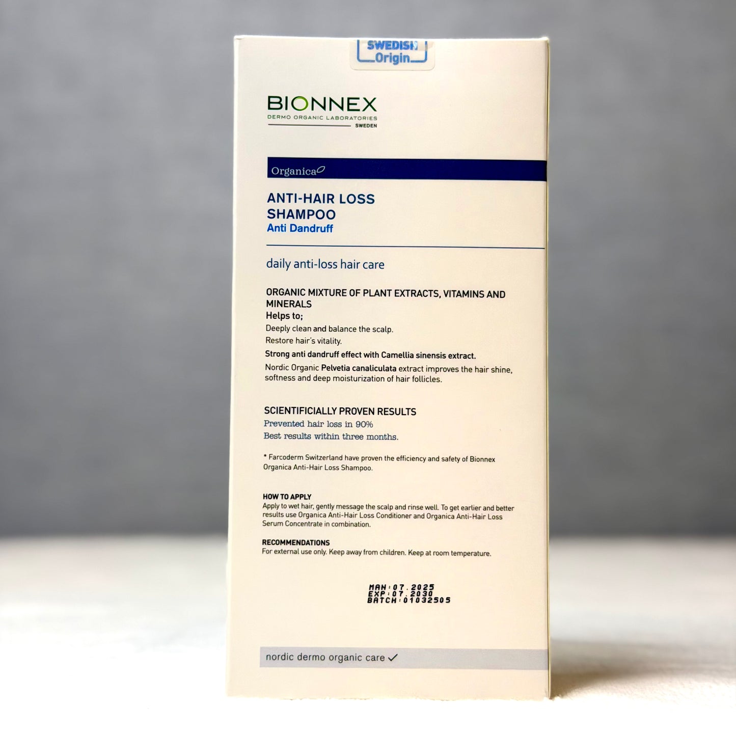 Bionnex Organica Anti Hair Loss & Anti-Dandruff Shampoo 300ml