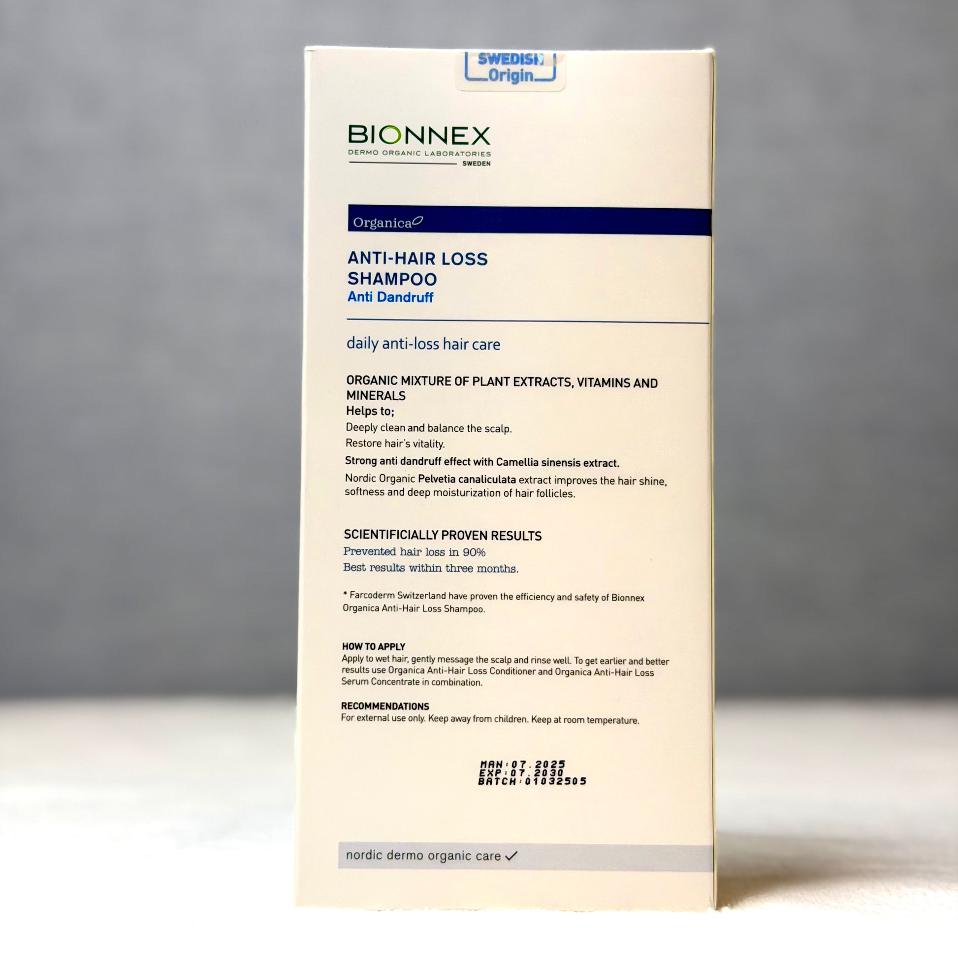 Bionnex Organica Anti Hair Loss & Anti-Dandruff Shampoo 300ml