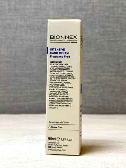Bionnex Perfederm Intensive Hand Cream Fragrance Free 50ml