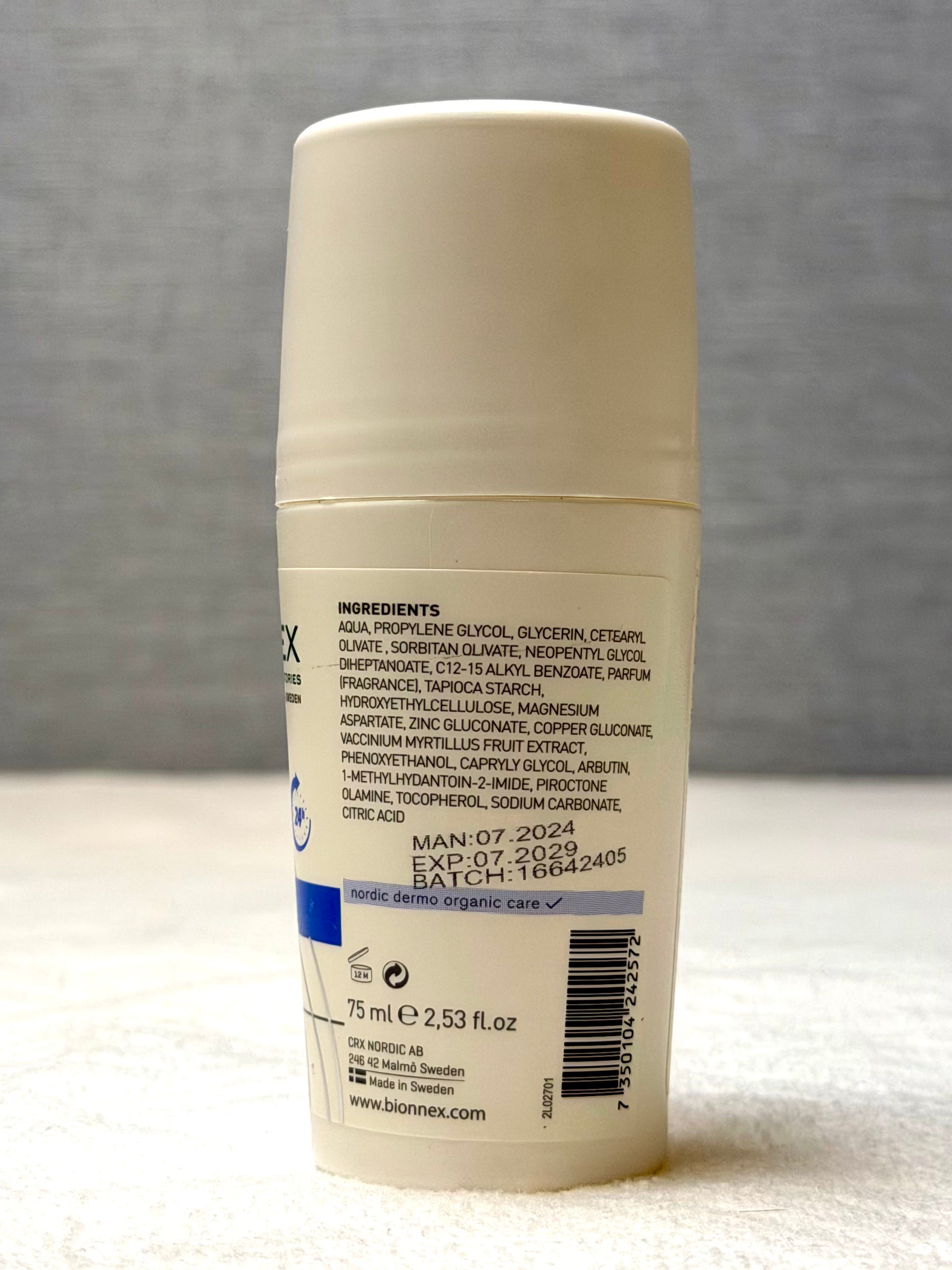 Bionnex Perfederm Deomineral Roll-On Deodorant 75ml