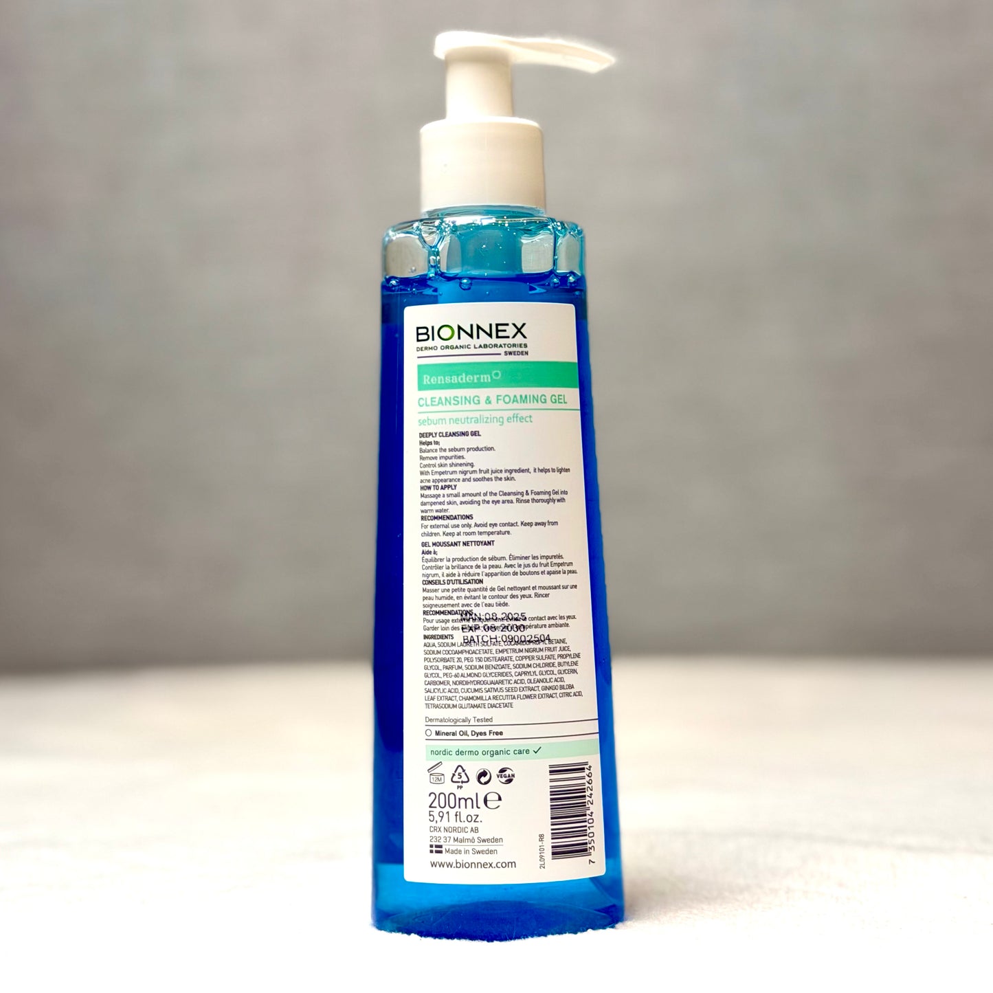 Bionnex Rensaderm Cleansing & Foaming Gel 200ml