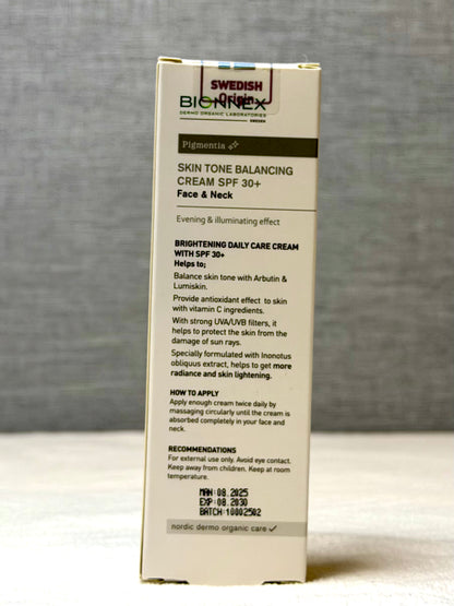 Bionnex Whitexpert Anti-Pigment Cream SPF 30+ Face & Neck 30ml