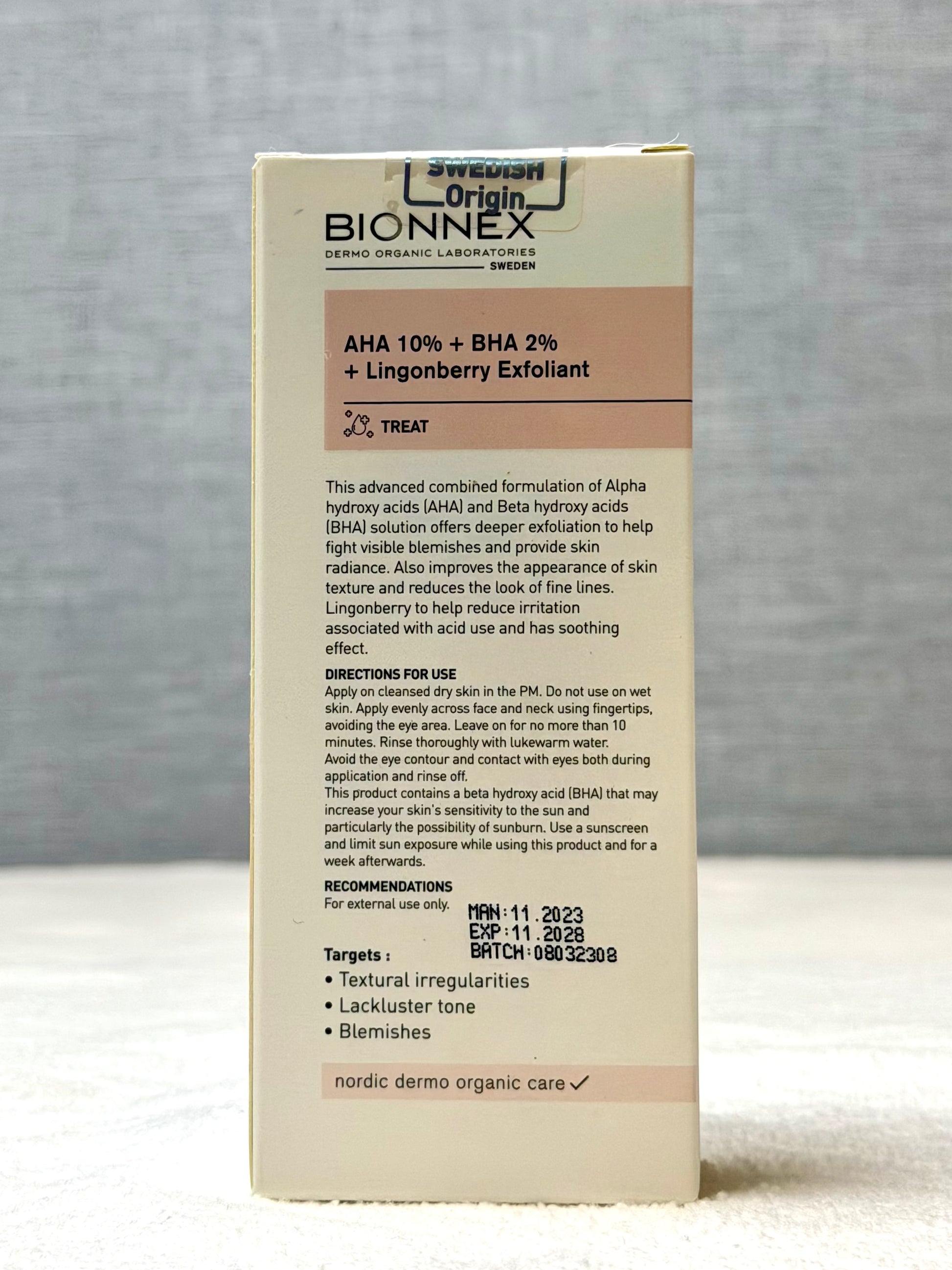 Bionnex AHA 10% Exfoliant 30ml