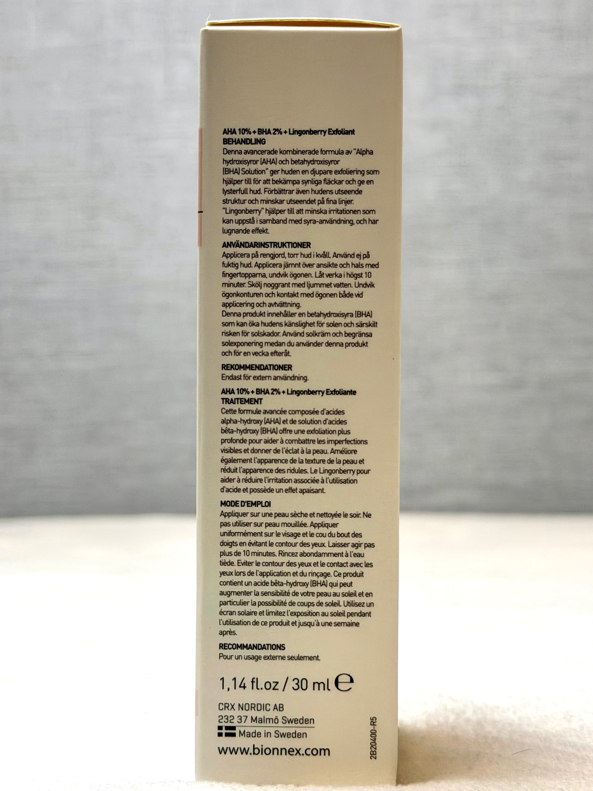 Bionnex AHA 10% Exfoliant 30ml