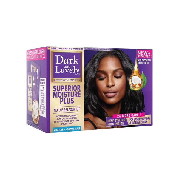 Dark and Lovely Moisture Plus No-Lye Relaxer Regular for Normal Hair