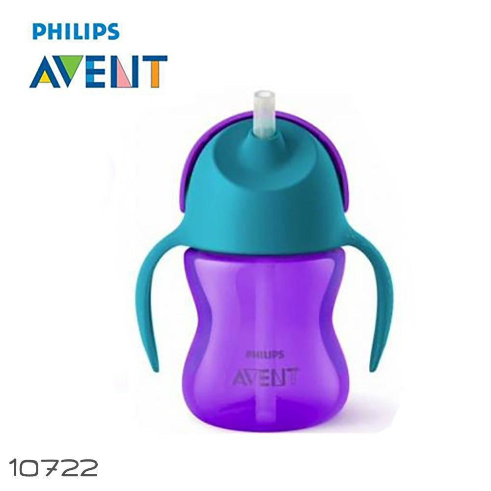 Philips Avent Blue Colour Straw Cup With Hand - 2+Months, 200Ml