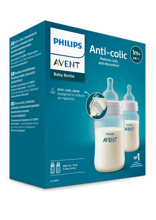 Philips Avent Anti-Colic Baby Bottle 260ml Pack of 2
