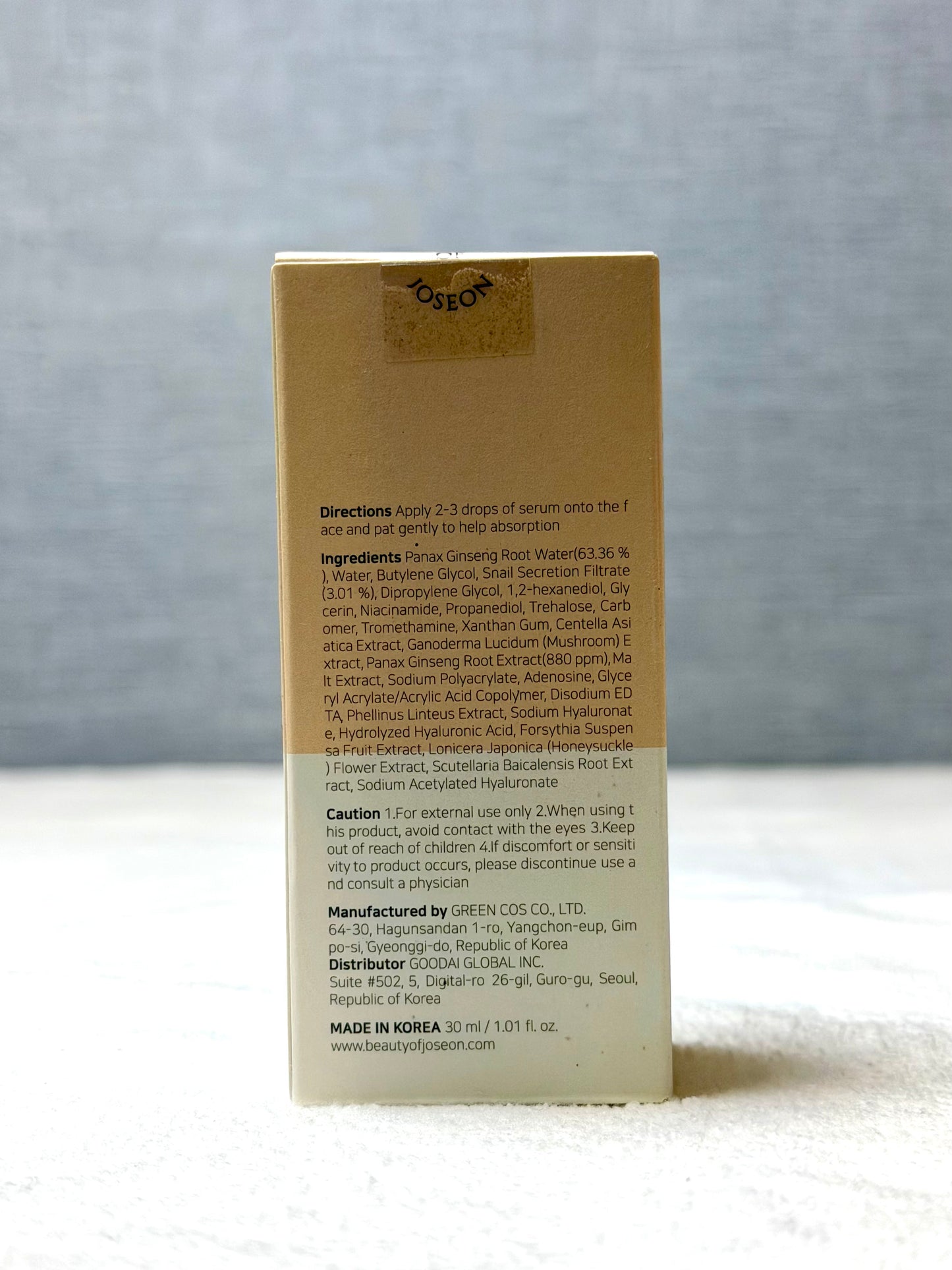 Beauty of Joseon Revive Serum: Ginseng + Snail Mucin 30ml