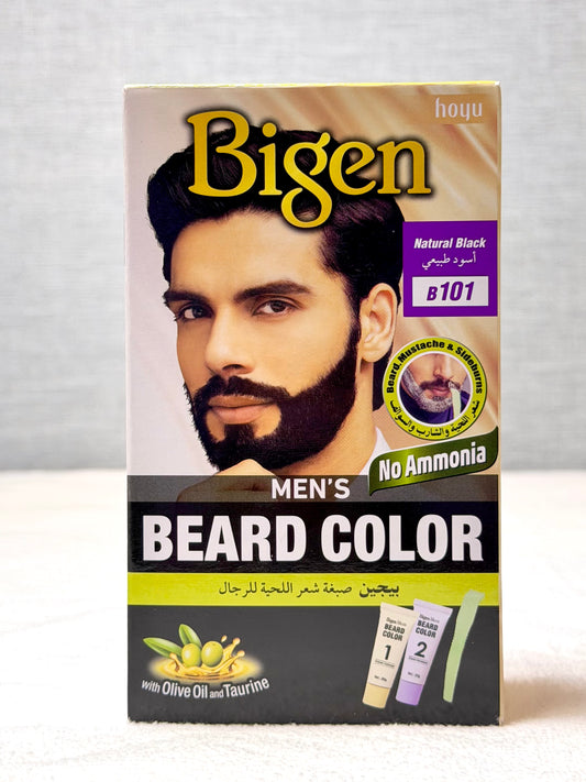 Bigen Men's Beard Colour B101 Natural Black | Easy Beard Dye