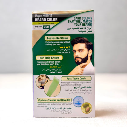 Bigen Men's Beard Colour B102 Brown Black | Easy Beard Dye