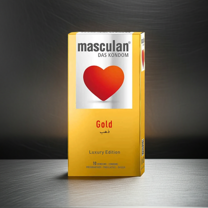 Masculan Gold Luxury Edition Premium Condoms – 10 Pack
