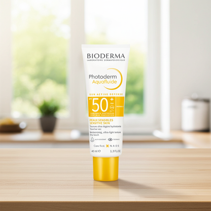 Bioderma Photoderm Aqua Fluid SPF 50+ Invisible Sunscreen for Normal to Combination Skin, 40ml Offer Pack