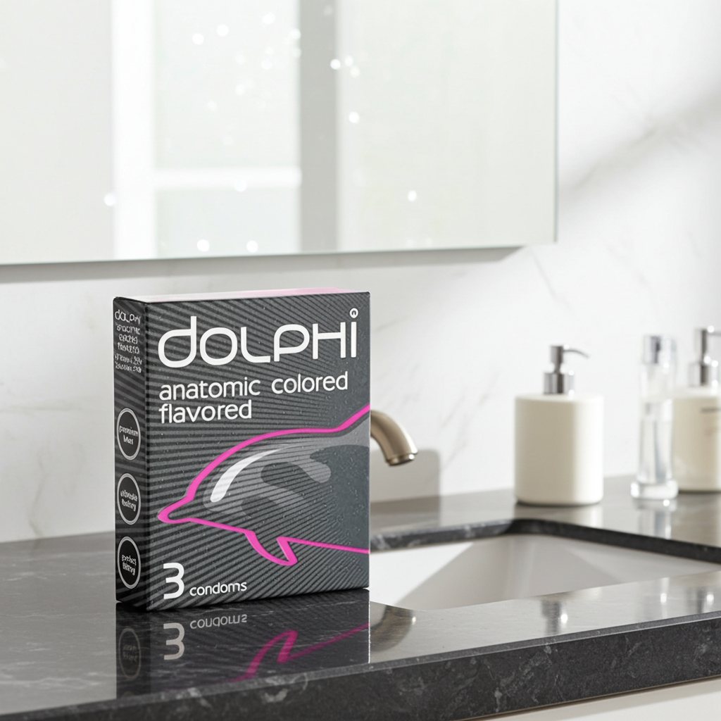 Dolphi Anatomic Colored & Flavored Condoms 3 Pieces