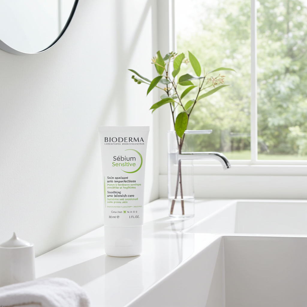 Bioderma Sebium Sensitive Soothing Anti-Blemish Cream for Weakened Acne-Prone Skin, 30ml