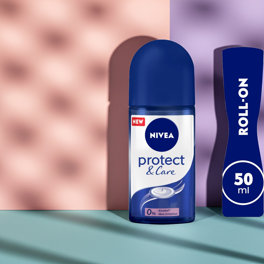Nivea Protect & Care Deodorant Roll-On for Women 50ml