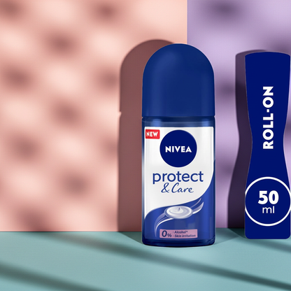 Nivea Protect & Care Deodorant Roll-On for Women 50ml