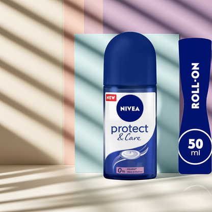 Nivea Protect & Care Deodorant Roll-On for Women 50ml