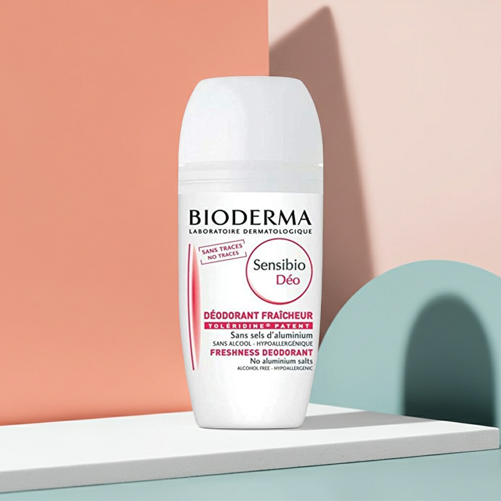 Bioderma Sensibio Hypoallergenic Freshness Roll-On Deodorant for Sensitive Skin, 50ml
