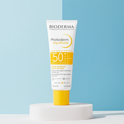 Bioderma Photoderm Aquafluide Invisible SPF50+ Moisturising Facial Sunscreen 40ml