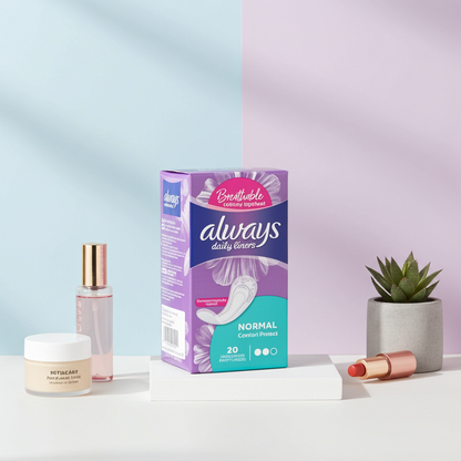 Always Comfort Protect Normal Sanitary Pads 20 Pads – All-Day Comfort & Protection with SoftDry Technology
