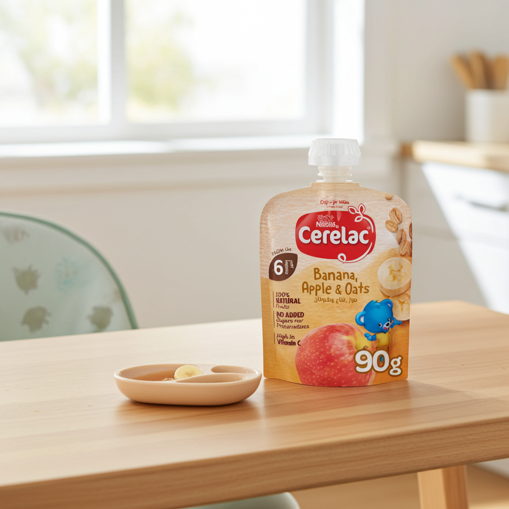 CERELAC Puree Apple Banana Oat 90G