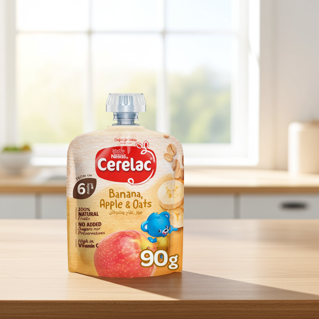 CERELAC Puree Apple Banana Oat 90G